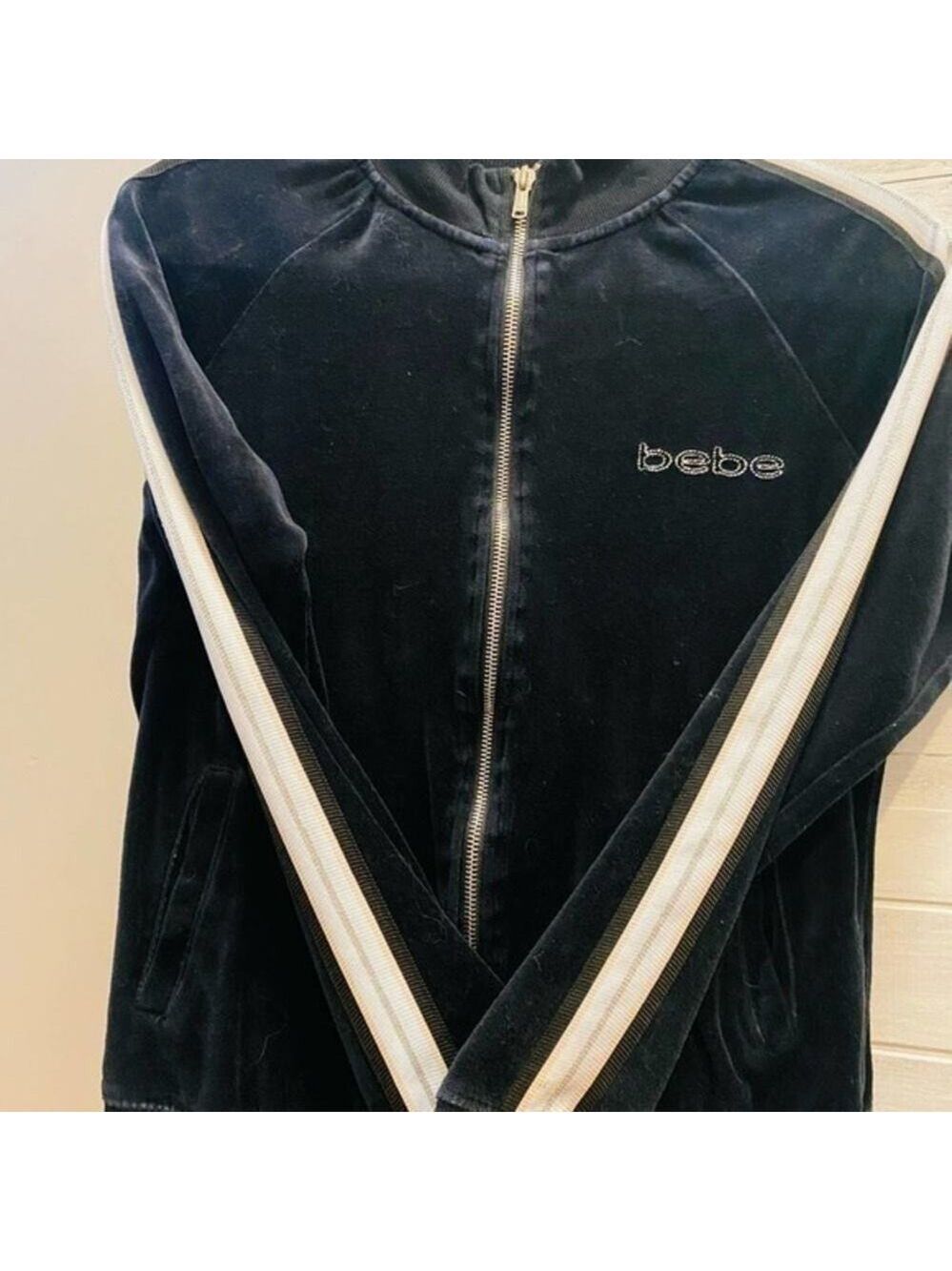 Y2k vintage Bebe velour jacket size small